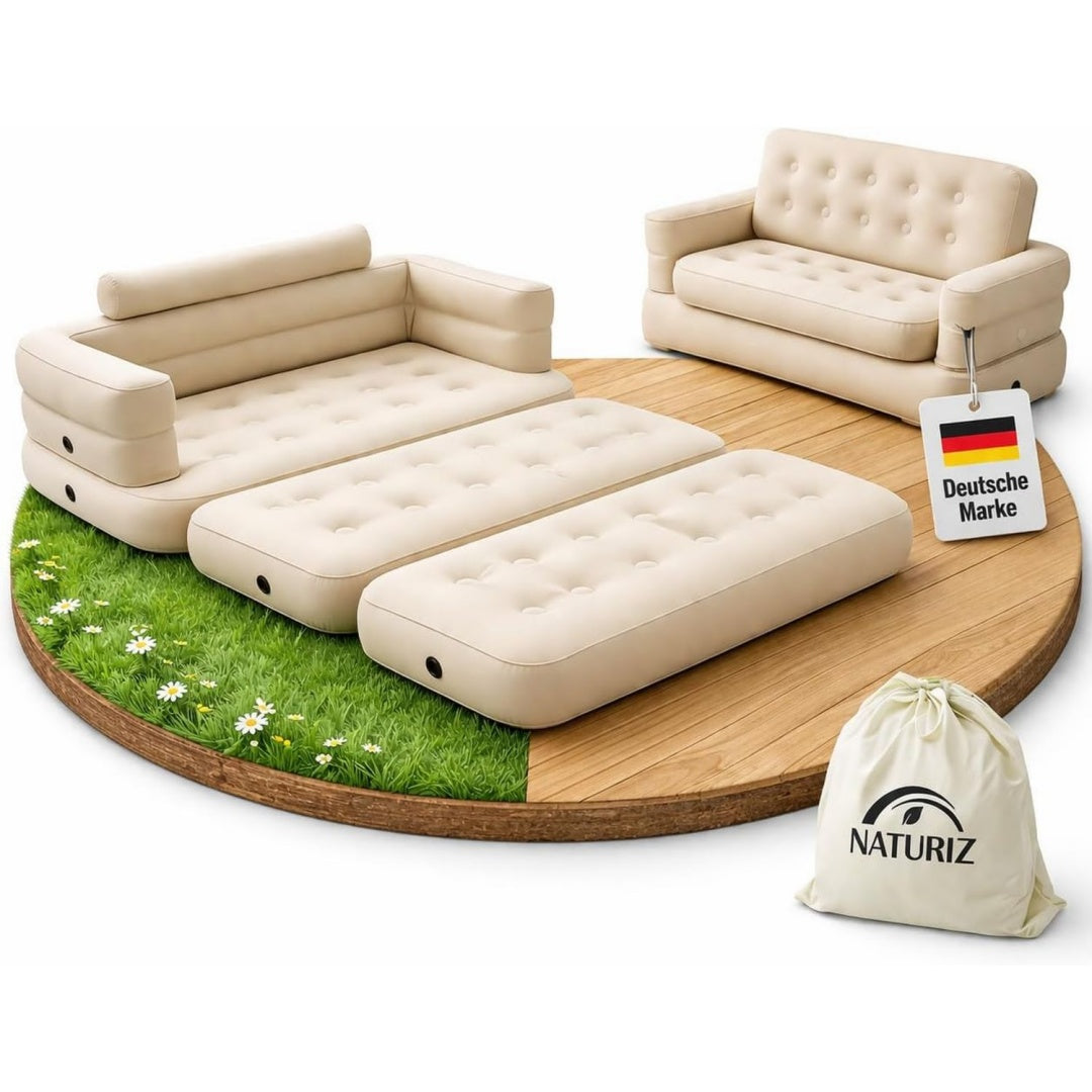 Sofa aus Stoff in Beige