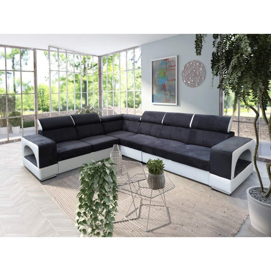 Das Sofa vereint Form und eine Schlaffunktion
