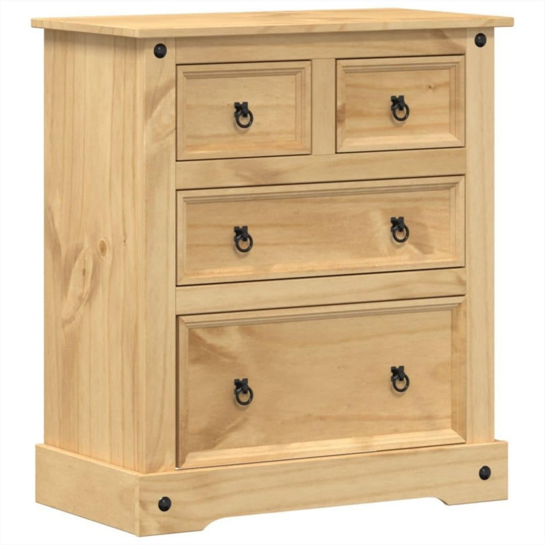 Das Sideboard mit dem Akzent auf Metallgriffe
