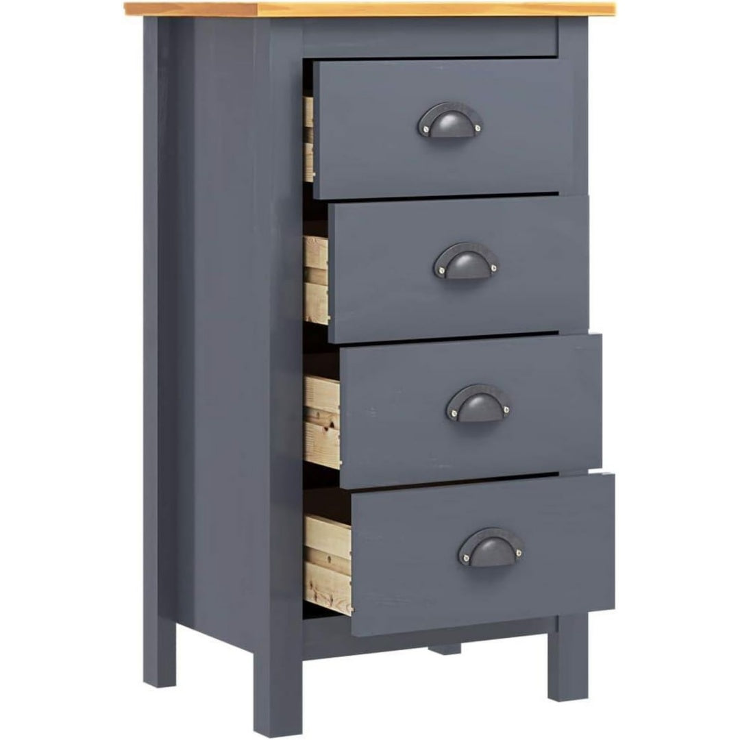4 Schubladen und Schubladen an dem Hochschrank