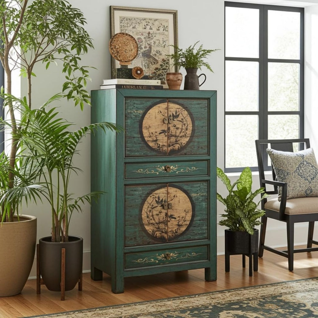 Das Sideboard nimmt mit 80 x 42 x 154 cm Gestalt an