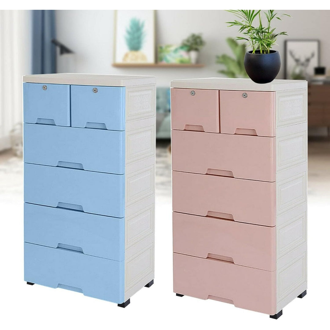 6 Schubladen praegen das Sideboard aus Kunststoff