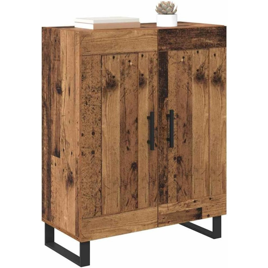 Naturbraun gibt dem Sideboard einen farblichen Akzent