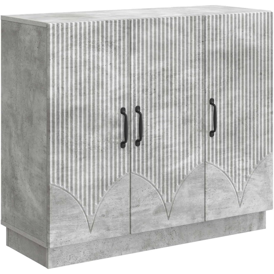 Sideboard in Grau mit 3 Tueren