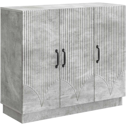 Sideboard in Grau mit 3 Tueren