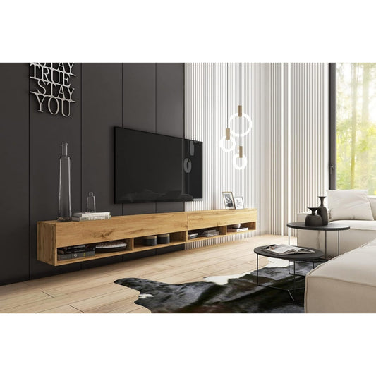 Eine Wandmontage bestimmt das Erscheinungsbild von dem Medienboard